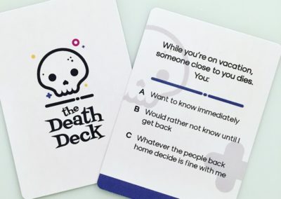 Death Deck on Vacation card front and back